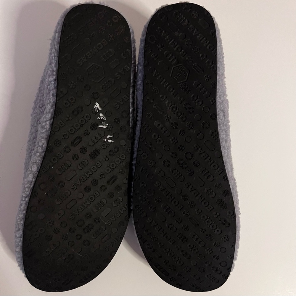 Bombas Womens Sunday Slipper Gray Sz 10 Faux Shearling - Picture 5 of 5